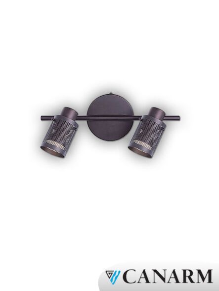 applique murale acton canarm bronze huilé 2 lumières it576a02orb–led