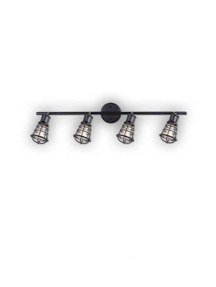 canarm otto 4 lights black wall light it611a04gph