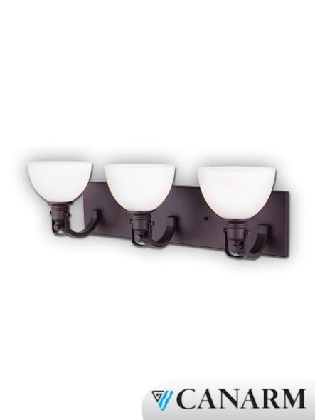 applique murale rowan canarm bronze huilé 3 lumières ivl177b03orb