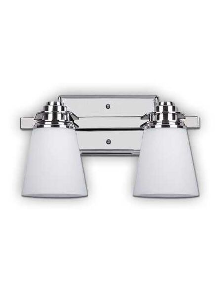 Canarm Chatham 2 Light Chrome Wall Light IVL220A02CH (fixturewshade)