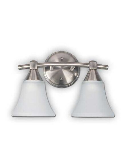 Canarm Grace 2 Light Brushed Pewter Wall Light IVL221A02BPT (fixturewshade)