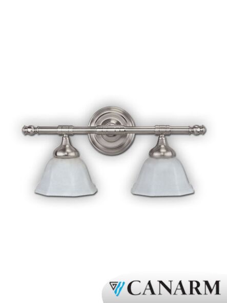 applique murale vanity canarm étain brossé ivl52 bpt