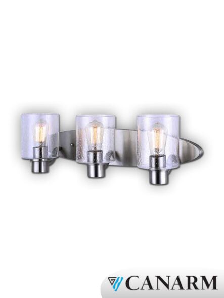 Applique murale Portland Canarm nickel brossé 3 lumières IVL531A03BN