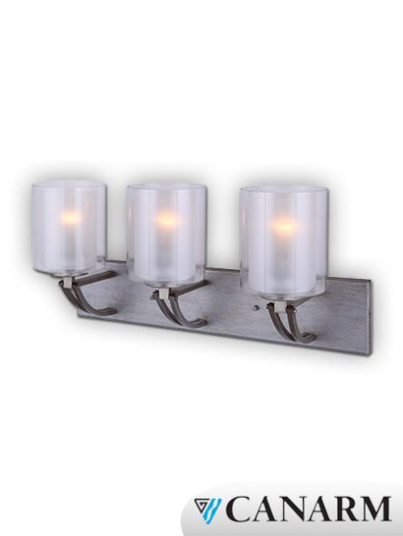 Applique murale Bay Canarm or 3 lumières IVL575A03HG (fixturewshade)