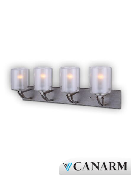 Applique murale Bay Canarm or 4 lumières IVL575A04HG (fixturewshade)