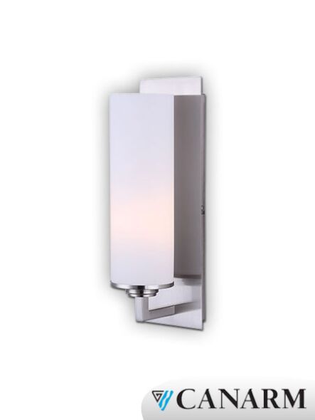 Applique murale River Canarm nickel brossé 1 lumière IVL578A01BN (fixturewshade)