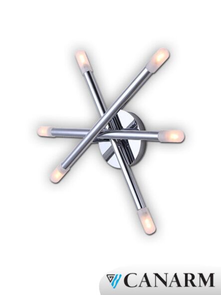 Applique murale Mina Canarm chrome 4 lumières IVL583A06CH9 (fixturewshade)