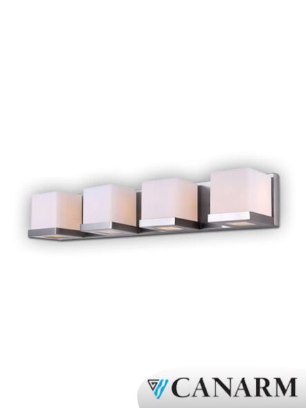 applique murale denmark canarm nickel brossé 4 lumières ivl584a04bn9