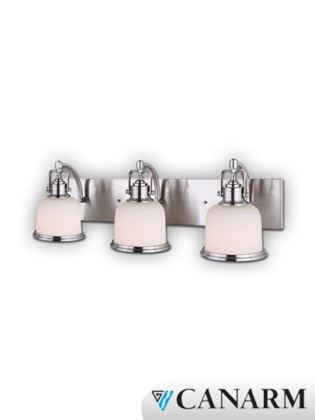 applique murale flannigan canarm nickel brossé 3 lumières ivl627a03bn