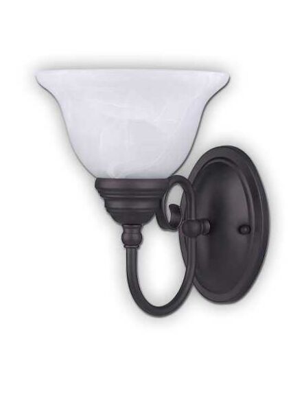 Canarm Julianna 1 Light Oil Rubbed Bronze Wall Light IWF20A01ORB (fixturewshade)