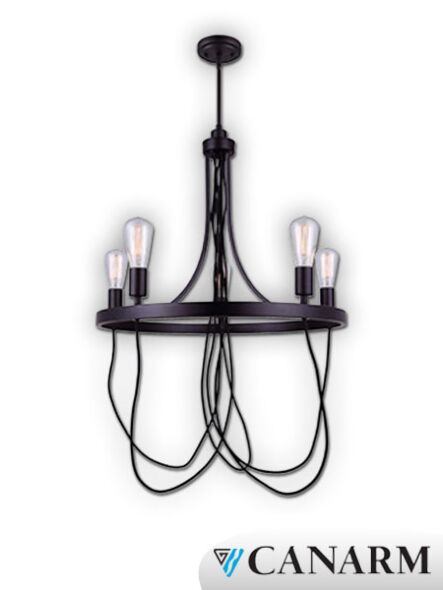 chandelier canarm morgan 5 lumières ich579a05orb24
