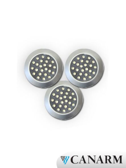 Paquet 3 rondelles étain brossées LED Canarm 5.25W PS3/120BPT-C
