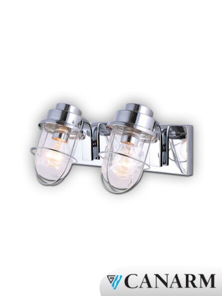 applique murale canarm nova 2 lumières ivl526a02ch