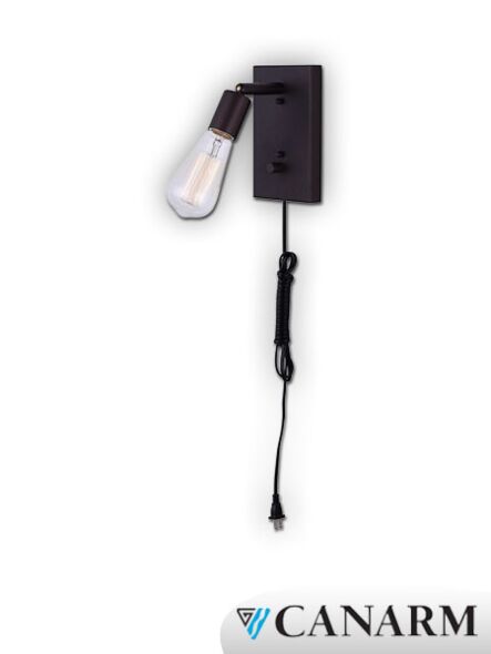 applique murale canarm morgan 1 lumière iwf579a01orb