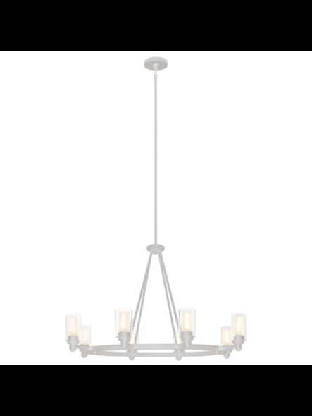 Lustre à 1 étage Kichler Circolo 2345OZ 8-lumières 60W vieux bronze