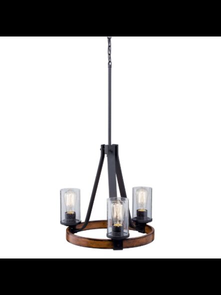 Mini Chandelier Kichler Barrington 34687 3-lumières 60W noir vieilli