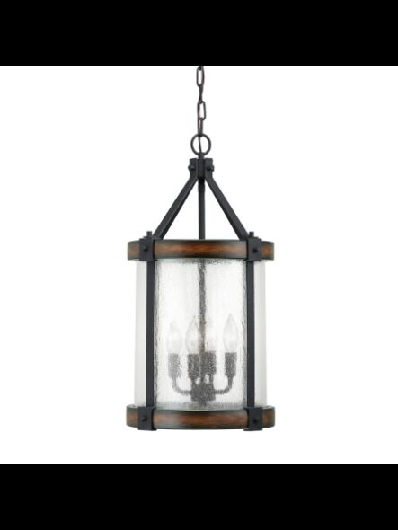 Suspendu de foyer Kichler Barrington 34689 4-lumières 60W noir vieilli