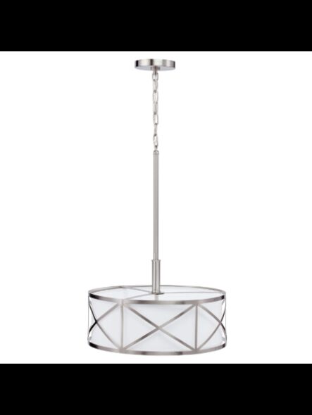 Suspendu Kichler Edenbrook 34720 3-lumières 60W nickel brossé