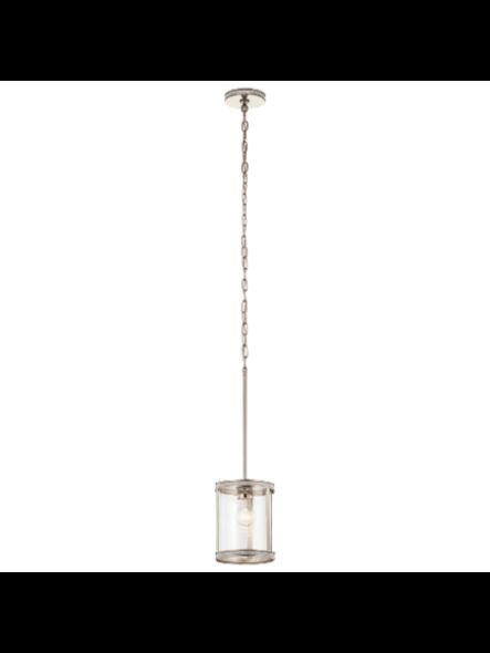 Mini suspendu Kichler Angelica 34831 1-lumière 60W nickel poli