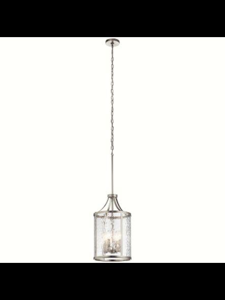 Suspendu de foyer Kichler Marita 34837 4-lumières 60W nickel brossé