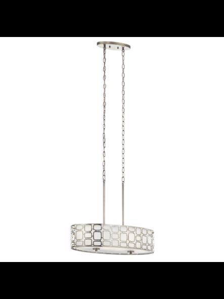 Suspendu pour îlot Kichler Sabine 34840 4-lumières 60W nickel brossé