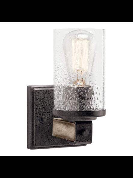 Applique murale Kichler Barrington 37400 1-lumière 60W fer d'enclume