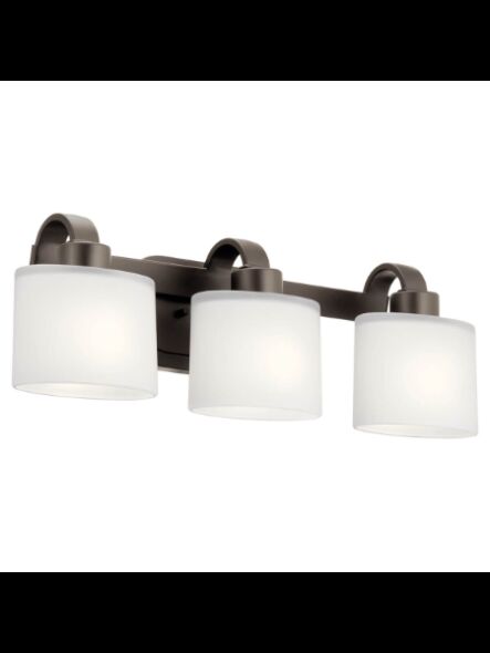 Luminaire de vanité Kichler 37516 3-lumières 60W vieux bronze