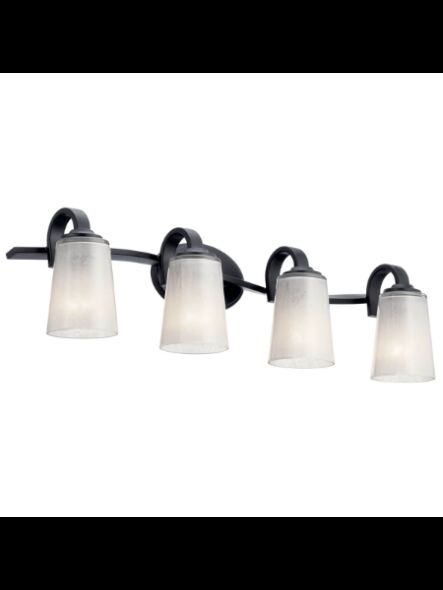 Luminaire de vanité Kichler Oxby 37518 4-lumières 60W noir