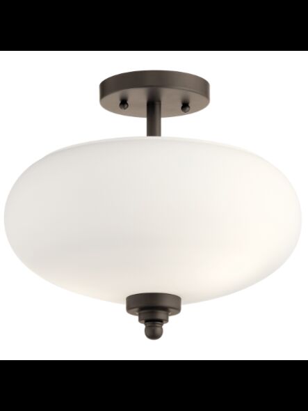 Plafonnier Kichler Cecylia 38237 2-lumières 60W vieux bronze
