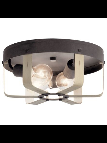 Plafonnier Kichler Gartin 38240 3-lumières 40W zinc patiné