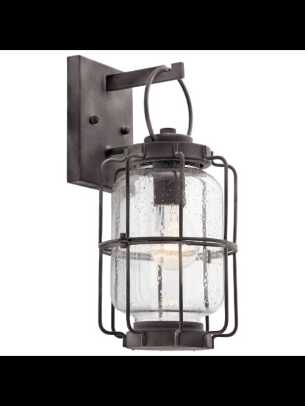 Lanterne murale extérieur Kichler Montview 39505 1-lumière 60W zinc patiné