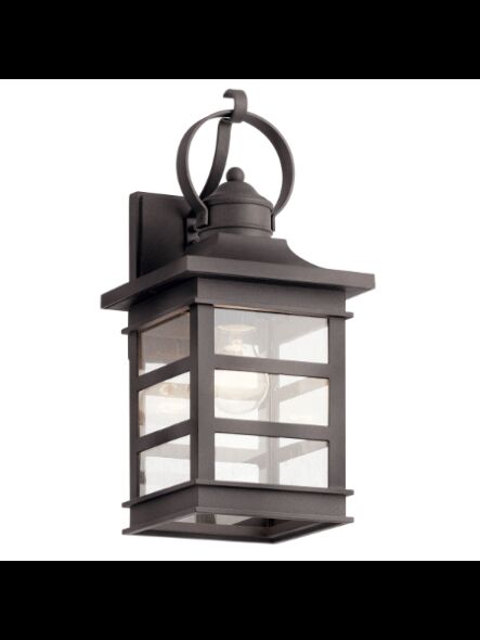 Lanterne murale extérieur Kichler Grand Ridge 39537 1-lumière zinc patiné