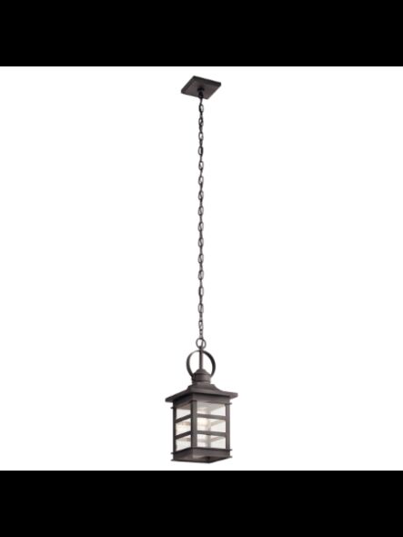 Suspendu extérieur Kichler Grand Ridge 39538 1-lumière zinc patiné