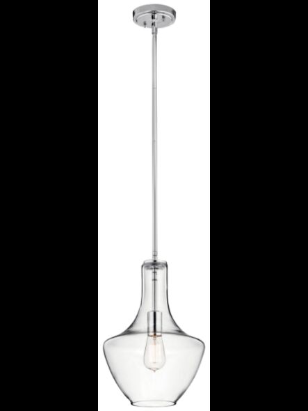 Suspendu Kichler Everly 42141CHCLR 1-lumière 100W chrome