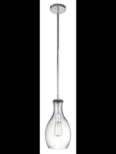 Suspendu Kichler Everly 42456CHCLR 1-lumière 100W chrome