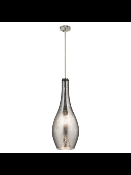 Suspendu Kichler Everly 42475NIMER 1-lumière 100W nickel brossé