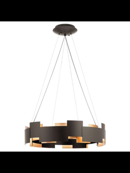 Lustre rond à LED Kichler Moderne 42992OZLED vieux bronze