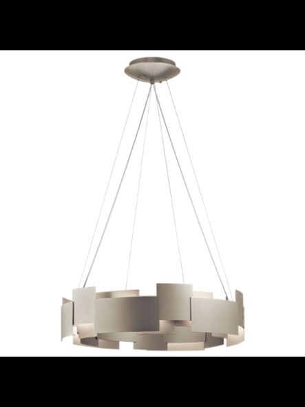 Lustre rond à LED Kichler Moderne 42992SNLED nickel satiné