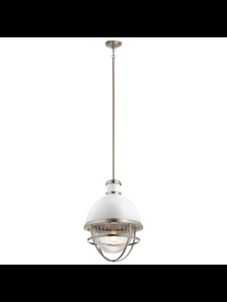 Suspendu de foyer Kichler Tollis 43012NI 1-lumière 100W nickel brossé