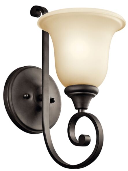 Applique murale Kichler Monroe 43170OZ 1-lumière 100W vieux bronze