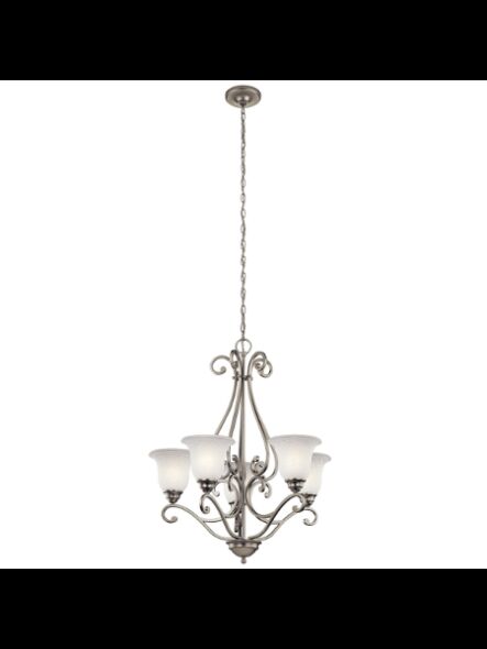 Lustre à 1 étage Kichler Camerena 43224NI 5-lumières 100W nickel brossé