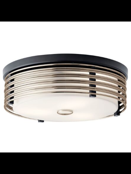 Plafonnier Kichler Bensimone 43293BK 2-lumières 75W noir