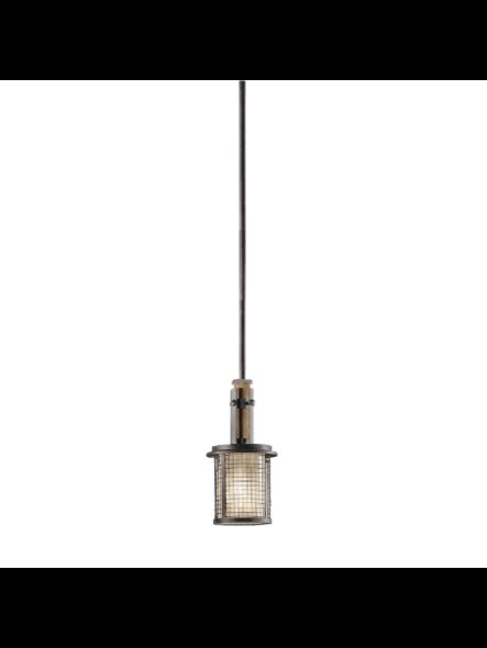 Mini suspendu Kichler Ahrendale 43584AVI 1-lumière 100W fer d'enclume