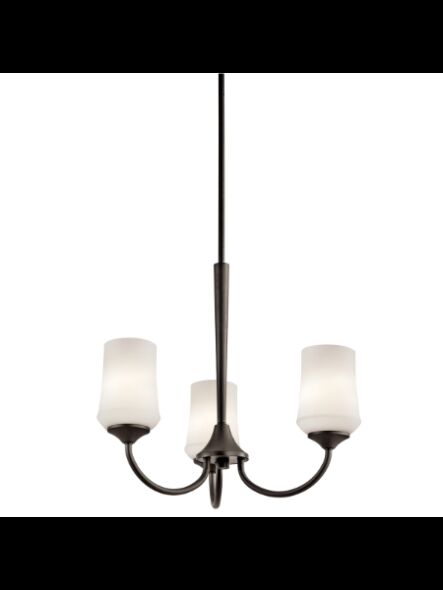 Lustre à 1 étage à LED Kichler Aubrey 43664OZL18 3-lumières 10W vieux bronze