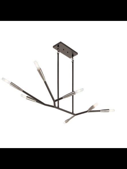 Lustre à 1 étage Kichler Branches 43795BK 7-lumières 60W noir