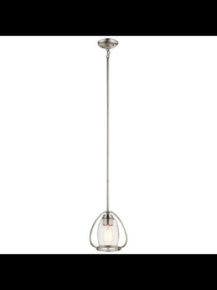 Mini suspendu Kichler Tuscany 44058NI 1-lumière 75W nickel brossé