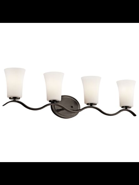 Luminaire de vanité à LED Kichler Armida 45377OZL18 4-lumières 10W vieux bronze