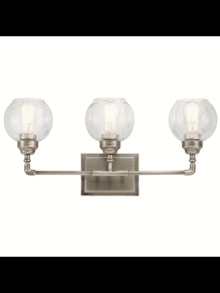 Luminaire de vanité Kichler Niles 45592AP 3-lumières 100W étain antique