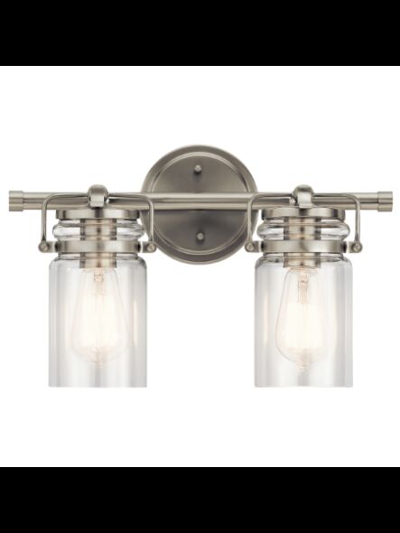 Luminaire de vanité Kichler Brinley 45688NI 2-lumières 75W nickel brossé