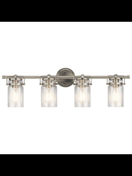 Luminaire de vanité Kichler Brinley 45690NI 4-lumières 75W nickel brossé